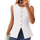 &lt;&lt;&lt;&lt;&lt;t42&gt;41&gt;23&gt;8&gt;0&gt;nzugweste  für  Damen  mit Rundhalsausschnitt und  Knopfleiste