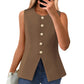 &lt;&lt;&lt;&lt;&lt;t42&gt;41&gt;23&gt;8&gt;0&gt;nzugweste  für  Damen  mit Rundhalsausschnitt und  Knopfleiste