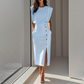 Elegantes Midikleid mit Schlitz für Damen