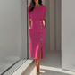 Elegantes Midikleid mit Schlitz für Damen
