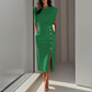 Elegantes Midikleid mit Schlitz für Damen