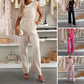 Ä&lt;&lt;&lt;&lt;t48&gt;28&gt;24&gt;1&gt;melloser  Damen-Jumpsuit mit Wasserfallausschnitt