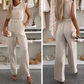 Ä&lt;&lt;&lt;&lt;t48&gt;28&gt;24&gt;1&gt;melloser  Damen-Jumpsuit mit Wasserfallausschnitt
