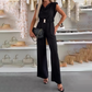 Ä&lt;&lt;&lt;&lt;t48&gt;28&gt;24&gt;1&gt;melloser  Damen-Jumpsuit mit Wasserfallausschnitt