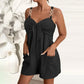 Damen lässiger ärmelloser Jumpsuit mit Shorts