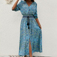 💃 Bohemian Print V-Ausschnitt Kleider für Damen