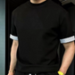 Minimalistisches Sommer-Zweiteiler aus Kurzarm-Top und Shorts für Herren