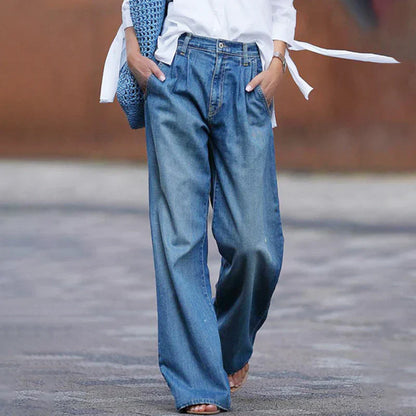 Lässige Stone-Washed-Jeans für Damen