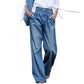 Lässige Stone-Washed-Jeans für Damen