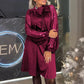 Glitzerndes Paillettenkleid im Patchwork-Stil für Dame