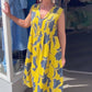 Ärmelloses Maxikleid für Damen mit Print