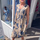 Ärmelloses Maxikleid für Damen mit Print