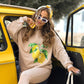 Stylischer Zweiteiler: bedruckter Hoodie und Hose