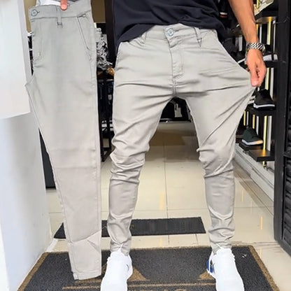 ✨Neues Design für 2025👖Herren Slim-Fit Freizeithose in Unifarben