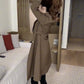Eleganter Trenchcoat mit Kunstplüschfutter für Damen