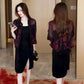 Damen Chiffonbluse mit Blumenmuster