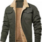 Herren Retro Western Winter Fleece Jacke