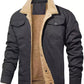 Herren Retro Western Winter Fleece Jacke