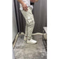 Casual Herren-Cargohose in Uni-Farben