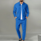 Herren stilvolles 2-teiliges Set: Jacke mit Hemdkragen und Jogginghose