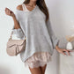 Gemütlicher Damen-Pullover mit V-Ausschnitt