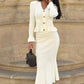 Strick-Zweiteiler: Figurbetontes Top & Fishtail-Bodycon-Rock