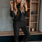 Bequemes 2-teiliges Sweatshirt- und Jogginghosen-Set für Damen