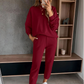 Bequemes 2-teiliges Sweatshirt- und Jogginghosen-Set für Damen