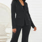 💖Damen Business Solid Blazer & Hose 2-teiliges Set