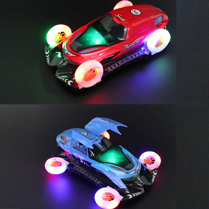 Rotating Toy Car with Lights and Sound