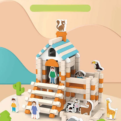 🔥Solange der Vorrat reicht 62% Rabatt!🎉Pädagogische Holzbausteine