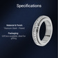💖Black-Friday-Mega-Angebot – 50 % Rabatt!💖Drehbarer Spinner-Ring aus Titanstahl mit Zirkonia