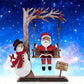 🎅✨Weihnachtsdekoration: Schaukelnder Weihnachtsmann (3D-Zentrumstück)