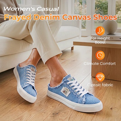 👟 50% RABATT! 👖 Damen Denim Mule Sneakers – Leichter Schlupf, Bequeme Sohle & Perfekt Für Einen Lässigen Sommerlook ☀️